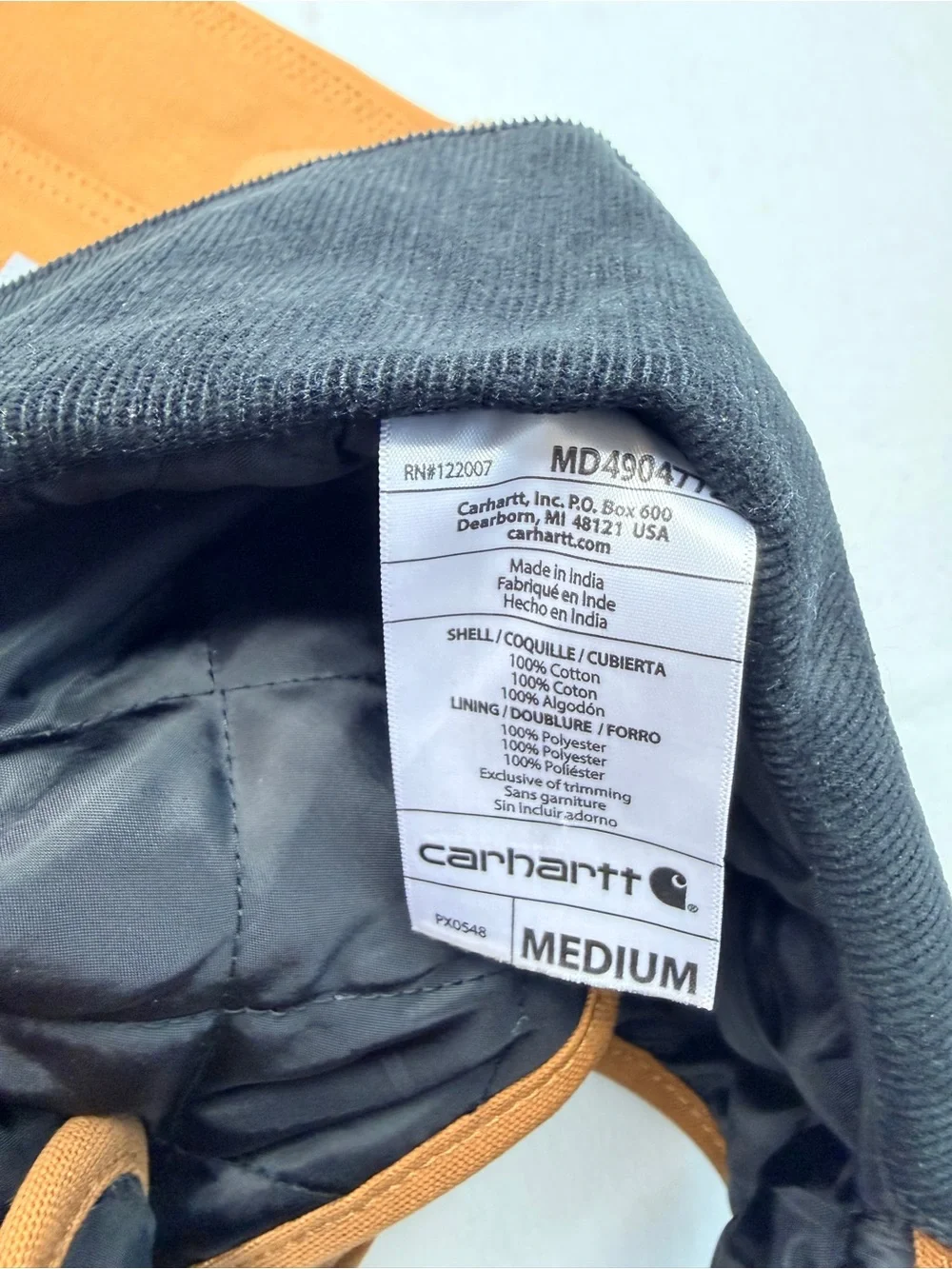 Carhartt Insulated Dog Chore Coat Size Medium 22”-28” Chest